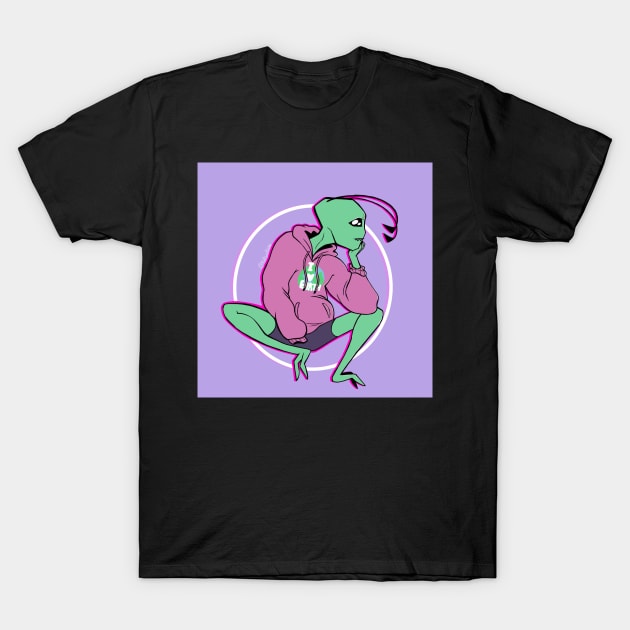 Alien Missing Home T-Shirt by KittyxKato